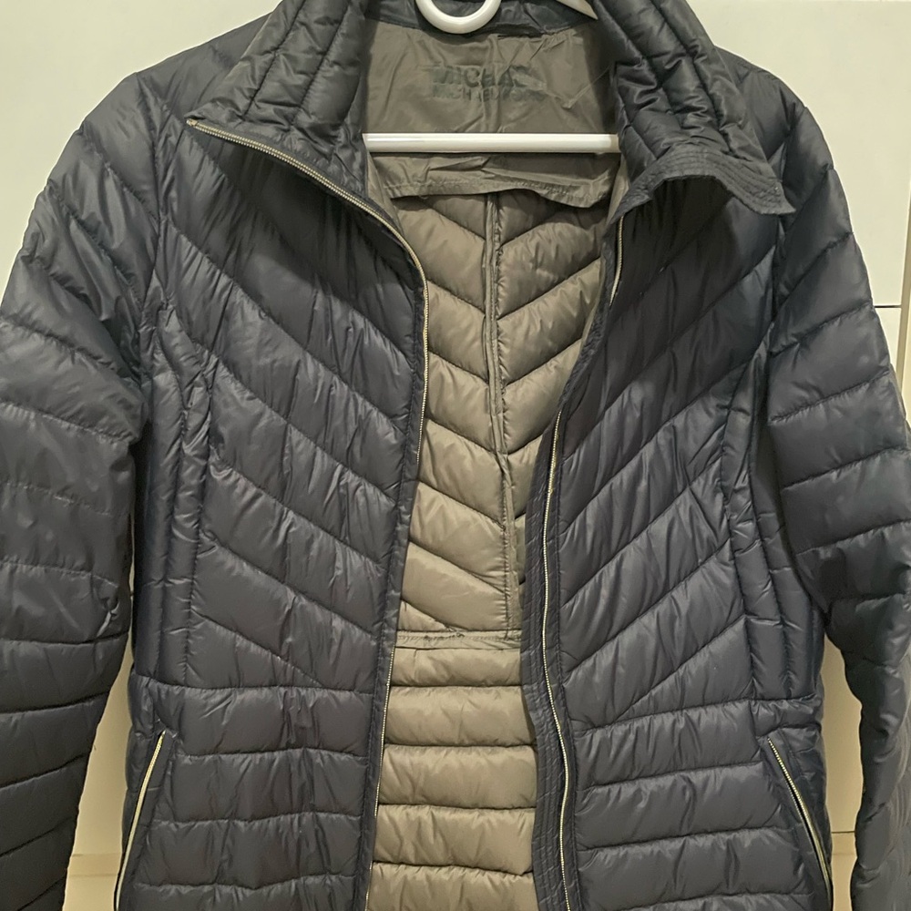Michael Kors Dark Blue Puffer Jacket - Picture 3 of 8